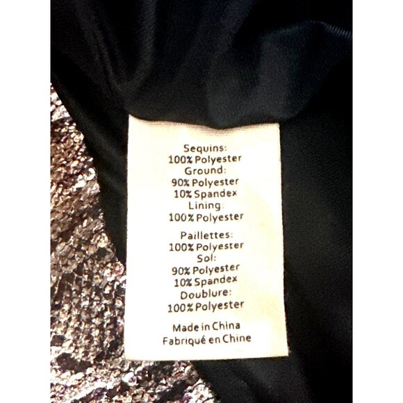 L’Agence 8P Bronze Metallic Python Print Mini Dress Glamcore Bodycon Night Luxe - Picture 11 of 14